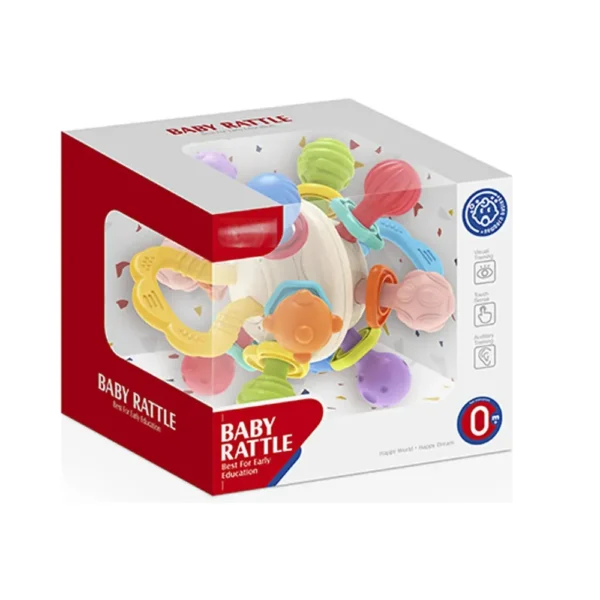Mordillo 8 Mordillo Sonajero Didáctico Multicolor para Estimulación