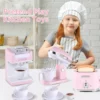 Set Desayuno Rosa 6 Set Electrodomésticos de Juguete x3 Rosa claro con Luz y Sonidos