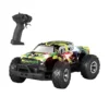 off road V grande 1 Camioneta Control Remoto Off Road 1:14 Verde con Alta Velocidad y Luces LED