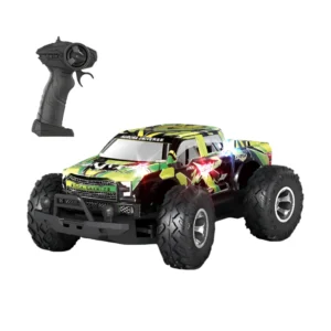 off road V grande 1 Camioneta Control Remoto Off Road 1:14 Verde con Alta Velocidad y Luces LED