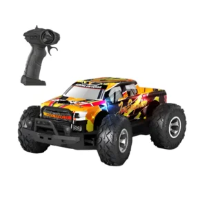 Camioneta off road grande Camioneta Control Remoto Off Road 1:14 Amarrillo con Alta Velocidad y Luces LED