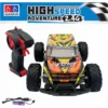 off road grande 5 Camioneta Control Remoto Off Road 1:14 Amarrillo con Alta Velocidad y Luces LED