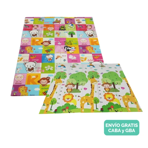 Alfombra antigolpes jirafa letras