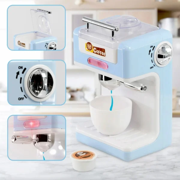 Cafetera Express de Juguete con Agua Real, Luces y Sonido