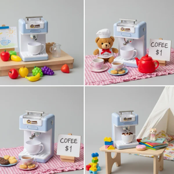 Cafetera Express de Juguete con Agua Real, Luces y Sonido