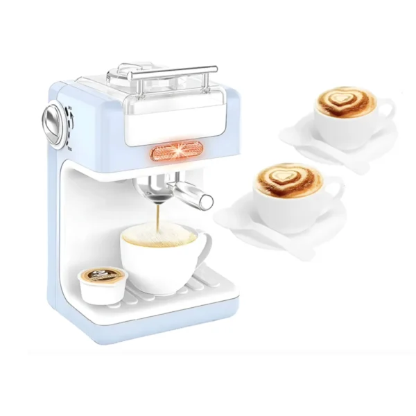 Cafetera Expreso de Juguete Celeste con Luz y Sonido