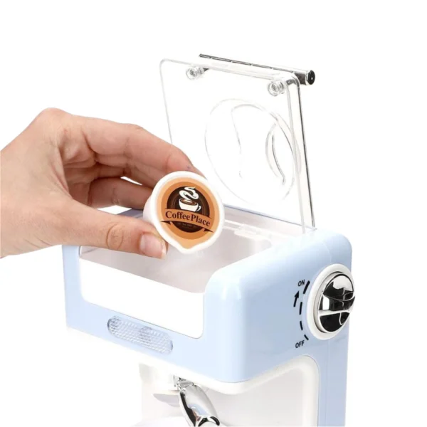 Cafetera Expreso de Juguete Celeste con Luz y Sonido