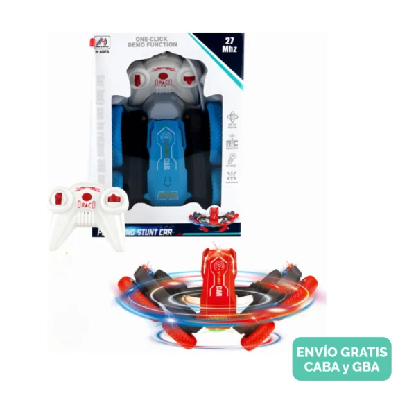 Auto Acrobático Rojo con Control Remoto 27mhz Stunt Car 360° Auto Acrobático Rojo con Control Remoto 27mhz Stunt Car 360°