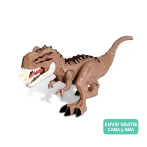 Dinosaurio Velociraptor Articulado con Luz, Sonido y Movimiento Manual Dinosaurio Velociraptor Articulado con Luz, Sonido y Movimiento Manual