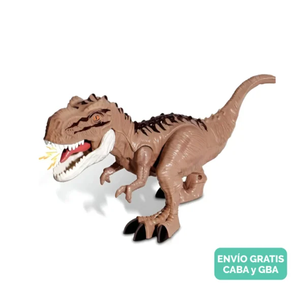 Dinosaurio Velociraptor Articulado con Luz, Sonido y Movimiento Manual Dinosaurio Velociraptor Articulado con Luz, Sonido y Movimiento Manual