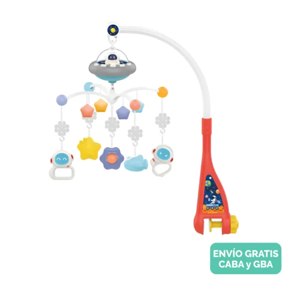 Móvil Musical para Cuna con Proyector, Luces y Colgantes Didácticos Móvil Musical para Cuna con Proyector, Luces y Colgantes Didácticos