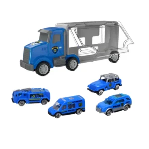 Camión Mosquito Azul con Valija Porta Autos Rescate Policia