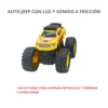 Off Road Inercia Amarillo 4 Camión Offroad 4x4 Rock Climbing Amarillo con Luces y Sonido