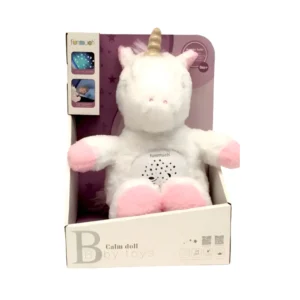 Unicornio 1 Unicornio de Peluche con Luces y Sonidos Calmantes