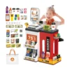 super 1 Juego de Supermercado Infantil con Caja Registradora, Scanner y 47 Piezas