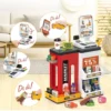super 5 Juego de Supermercado Infantil con Caja Registradora, Scanner y 47 Piezas