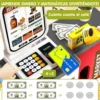super 7 Juego de Supermercado Infantil con Caja Registradora, Scanner y 47 Piezas