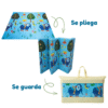 Alfombra Antigolpes Bebe Reversible ELEFANTES y PARQUE DIVERSIONES 150x180 cm y 0,8 cm Grosor
