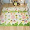 Alfombra Antigolpes Bebe Reversible ELEFANTES y PARQUE DIVERSIONES 150x180 cm y 0,8 cm Grosor