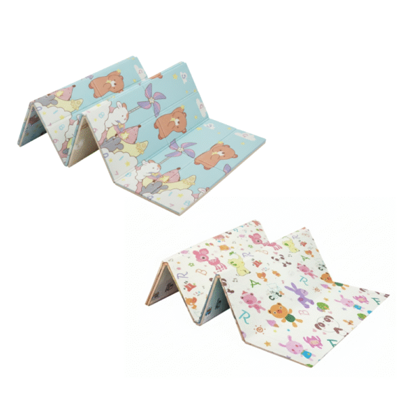 6 Alfombra Antigolpes Bebe Reversible ANIMALES CIELO Y ANIMALES LETRAS 120x180 cm y 0,8 cm Grosor