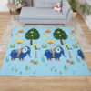 Alfombra Antigolpes Bebe Reversible ELEFANTES y PARQUE DIVERSIONES 150x180 cm y 0,8 cm Grosor