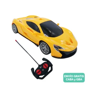 Auto Deportivo a Control Remoto con Sonido, Luces Color Amarillo Auto Deportivo a Control Remoto con Sonido, Luces Color Amarillo