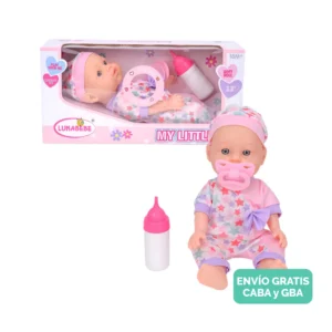 Bebote de Juguete Interactivo Lunabebé con Sonidos y Accesorios Bebote de Juguete Interactivo Lunabebé con Sonidos y Accesorios