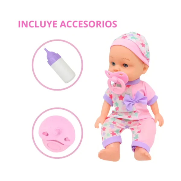 Bebote Juguete 3 Bebote Interactivo Lunabebé con Sonidos y Accesorios