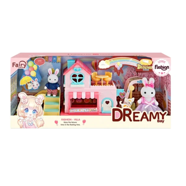 Casita de Conejitos “Dreamy Bay” con Tobogán y Accesorios Casita de Conejitos “Dreamy Bay” con Tobogán y Accesorios