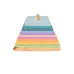 Torre Encastre de Madera Grande 12 piezas Multicolor