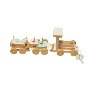 Tren largo encastrable 2 vagones con arrastre