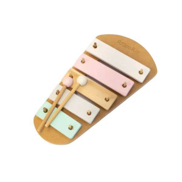 Xilofón de juguete con 5 teclas encastrables Xilofón de juguete con 5 teclas encastrables