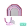 Arco Iris de Madera Rosado – 4 Piezas | Juego de Encastre & Deco Infantil Arco Iris de Madera Rosado – 4 Piezas | Juego de Encastre & Deco Infantil