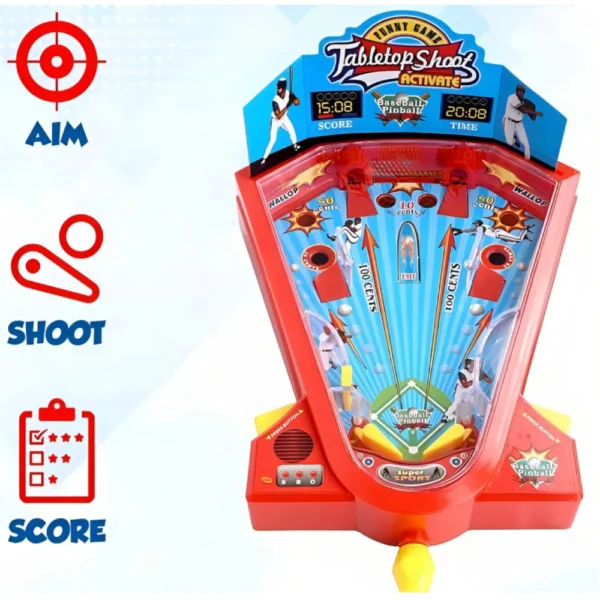 Juego de Mesa Pinball de Béisbol Infantil