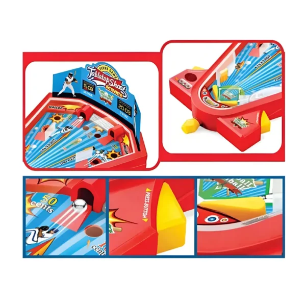 Juego de Mesa Pinball de Béisbol Infantil