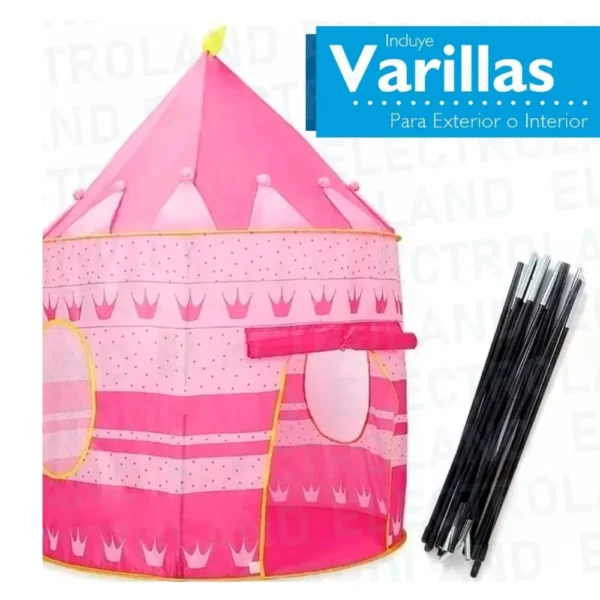 Castillo Carpa de Juguete Infantil Grande Tipo Pelotero Rosa Castillo Carpa de Juguete Infantil Grande Tipo Pelotero Rosa