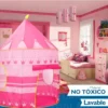 Carpa rosa 6 Castillo Carpa de Juguete Infantil Grande Tipo Pelotero Rosa