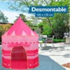 Carpa rosa 8 Castillo Carpa de Juguete Infantil Grande Tipo Pelotero Rosa