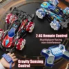 Extreme Storm Rojo 2 Auto Stunt Rojo 360° a Control Remoto con Luces, Spray de Agua y Muñequera Interactiva