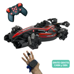 Auto Fórmula 1 Rojo con Giro 360°, Spray de Agua y Luces
