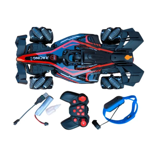 Auto Fórmula 1 Rojo con Giro 360°, Spray de Agua y Luces