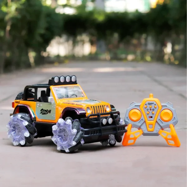 Jeep Todo Terreno a Control Remoto 360° con Luces LED