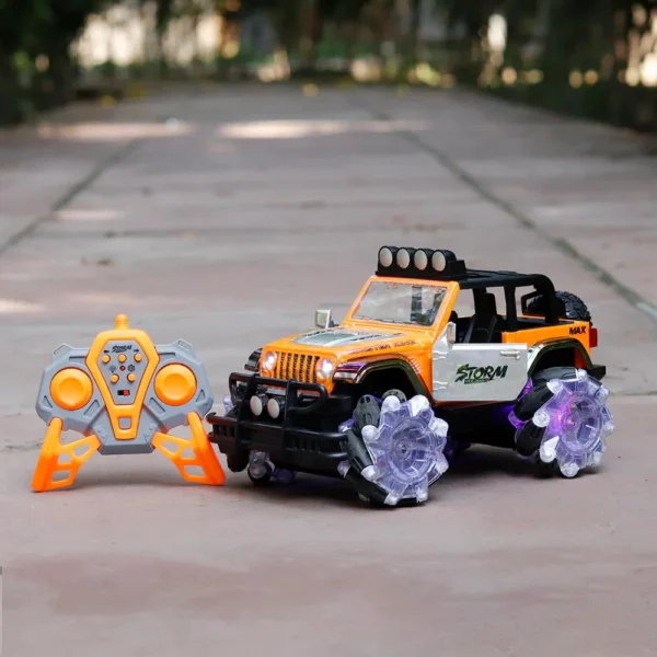 Jeep Todo Terreno a Control Remoto 360° con Luces LED