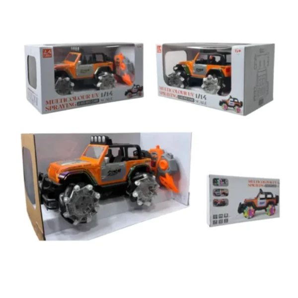 Jeep Todo Terreno a Control Remoto 360° con Luces LED