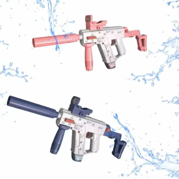 Pistola de Agua Eléctrica Rosa – Batería Recargable