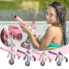 Pistola de Agua Eléctrica Rosa – Batería Recargable