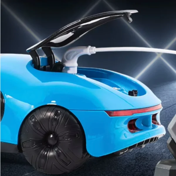 Auto Futurista A Control Remoto Luces Led Giro 360 Y Pilas Azul Auto Futurista Azul