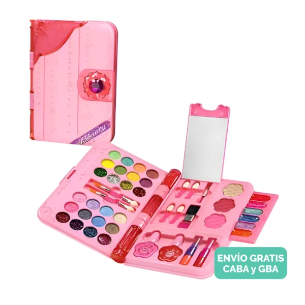 Set de Maquillaje Infantil Tipo Libro con Accesorios