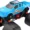 Monster Truck 6x6 a Fricción con Amortiguación Juguete Off Road Azul