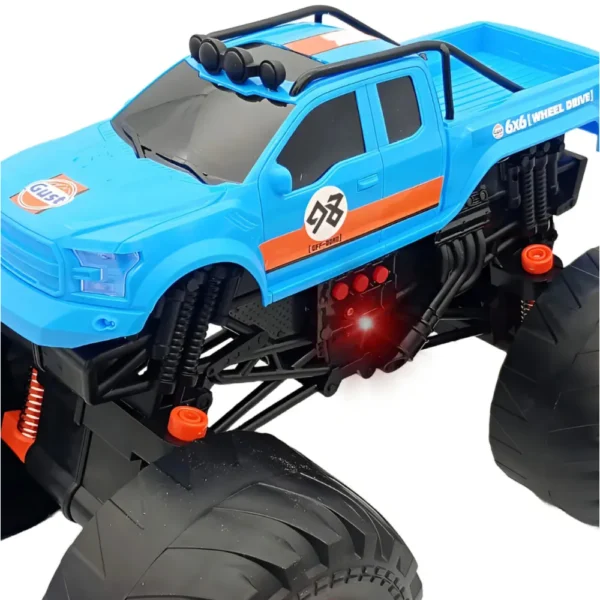 Monster Truck 6x6 a Fricción con Amortiguación Juguete Off Road Azul Monster Truck 6x6 a Fricción con Amortiguación Juguete Off Road Azul
